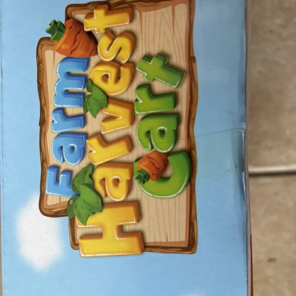 Wooden Educational Toy Farm Harvest Vegetable Fruit Sorting Shape Color Matching